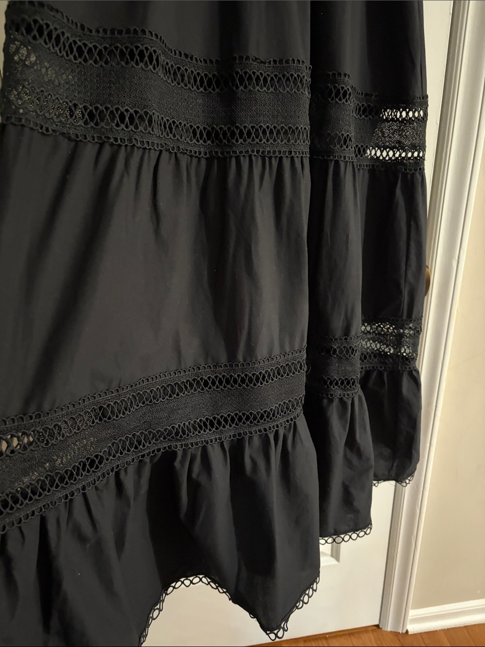 Peixoto Isabella Black Tiered V-Neck Maxi Dress - Picture 4 of 9